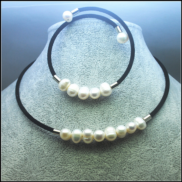 Women'S Fashion Market Size - 1 Sätze Neuankömmlinge Halsketten Süßwasser-Zuchtperlenschmuck mit