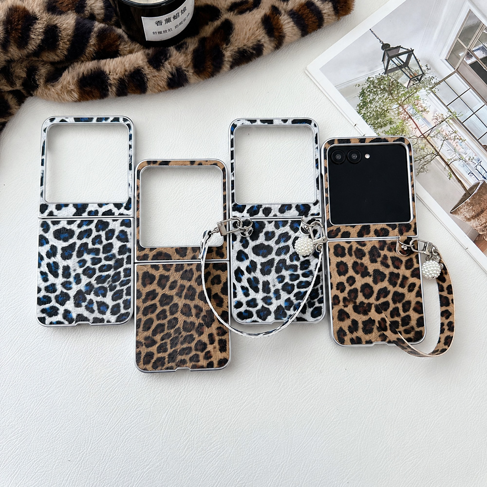 Spaghetti Strap Dress - Leopardenmuster Klappbare Handyhülle für Motorola Razr