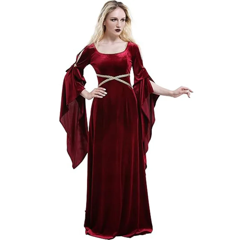 Women Fashion Reddit - Frauen Mittelalter Kleid Rote Königin Cosplay