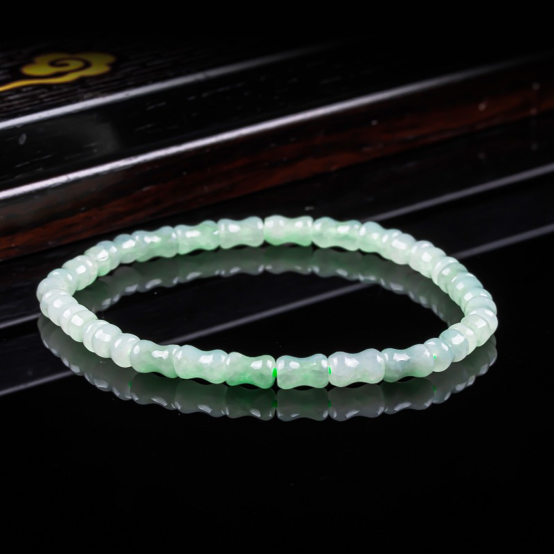 Women'S Fashion Gifts - Neues Echtes Natürliches Jade-Bambus-Armband und -Halskette,