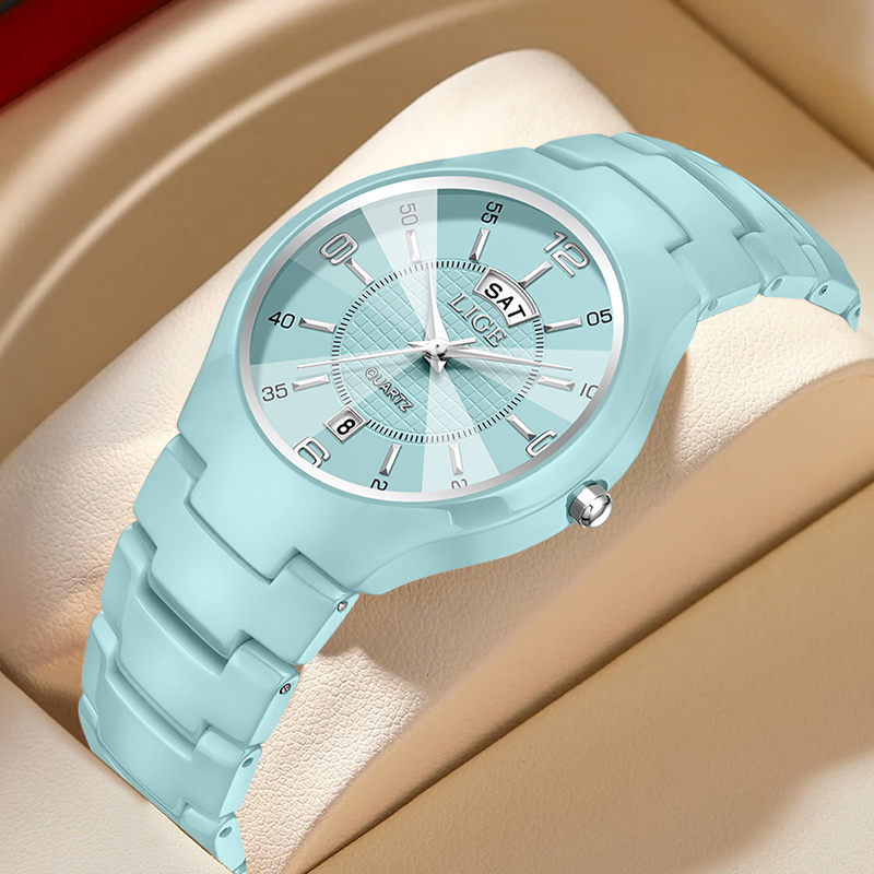 Women Fashion Simple - LIGE Luxuriöse Elegante Quarz-Damenuhren Mode Keramik