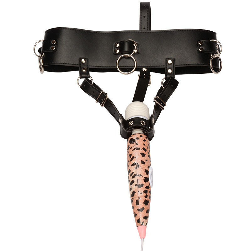 Women'S Fashion Harness - Lederband auf Bdsm Bondage AV Vibrator