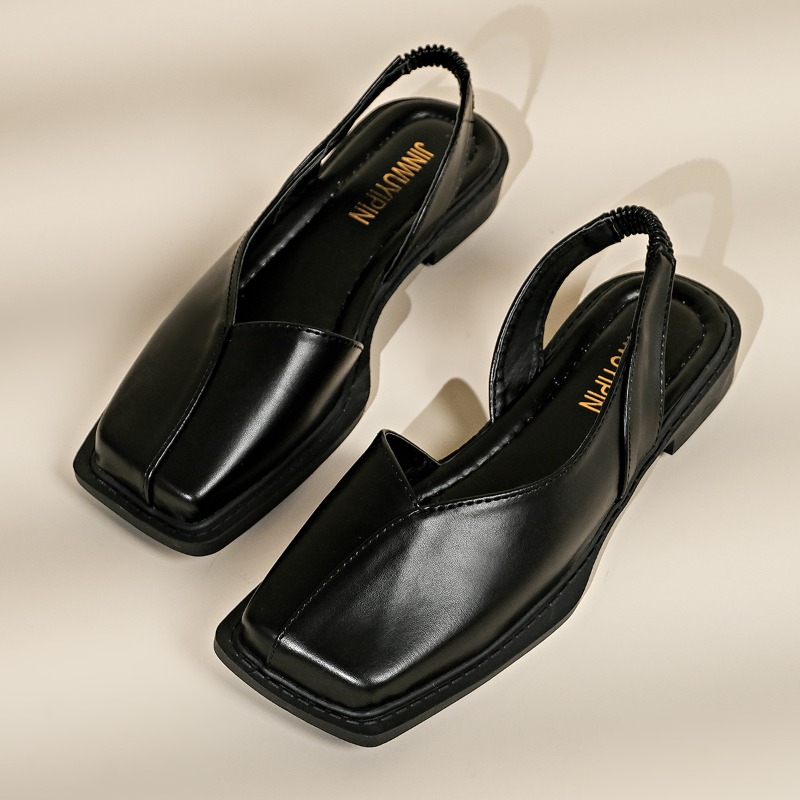 Women'S Fashion For Summer 2025 - Retro-Sandalen 2025, neue Baotou-Römerschuhe mit niedrigem