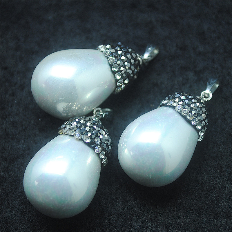 Women'S Fashion Market Size - 2PCS Natur Shell Anhänger Perlmutt Für