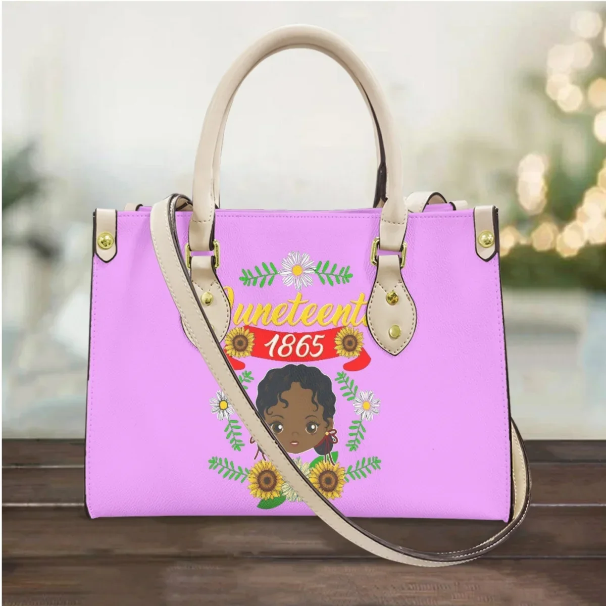 Women Fashion History - Damen-Tragetaschen mit langem Schultergurt, Schwarz, History
