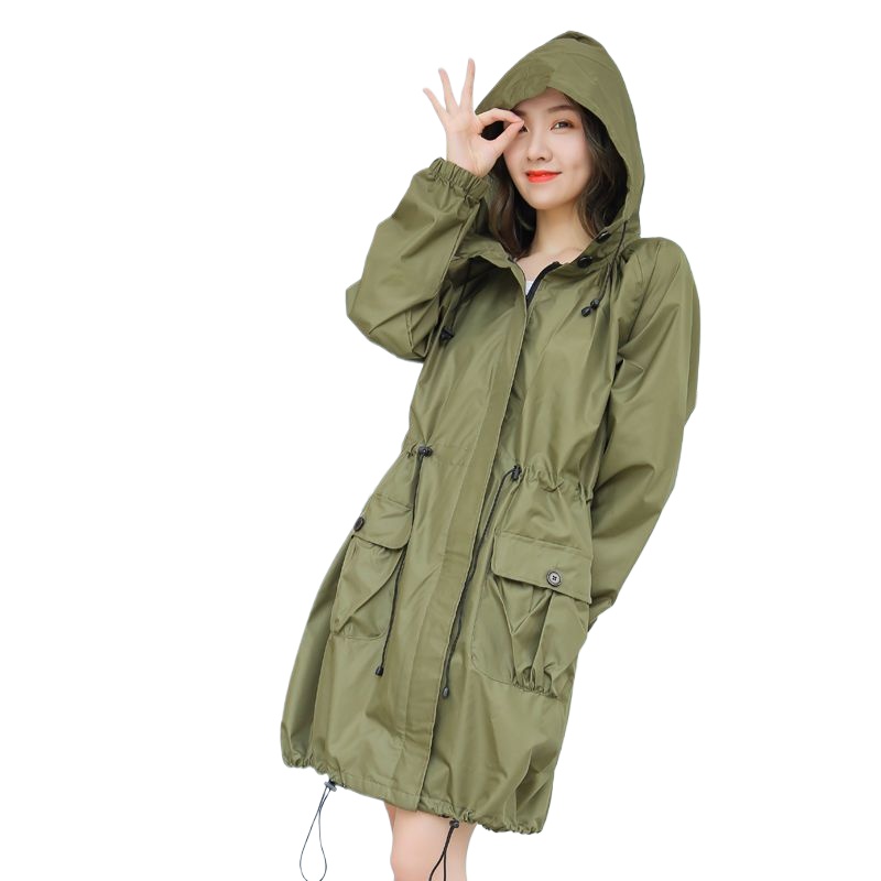 Women'S Fashion Raincoat - Leichter Wasserdichter Regenmantel für Damen, Lange