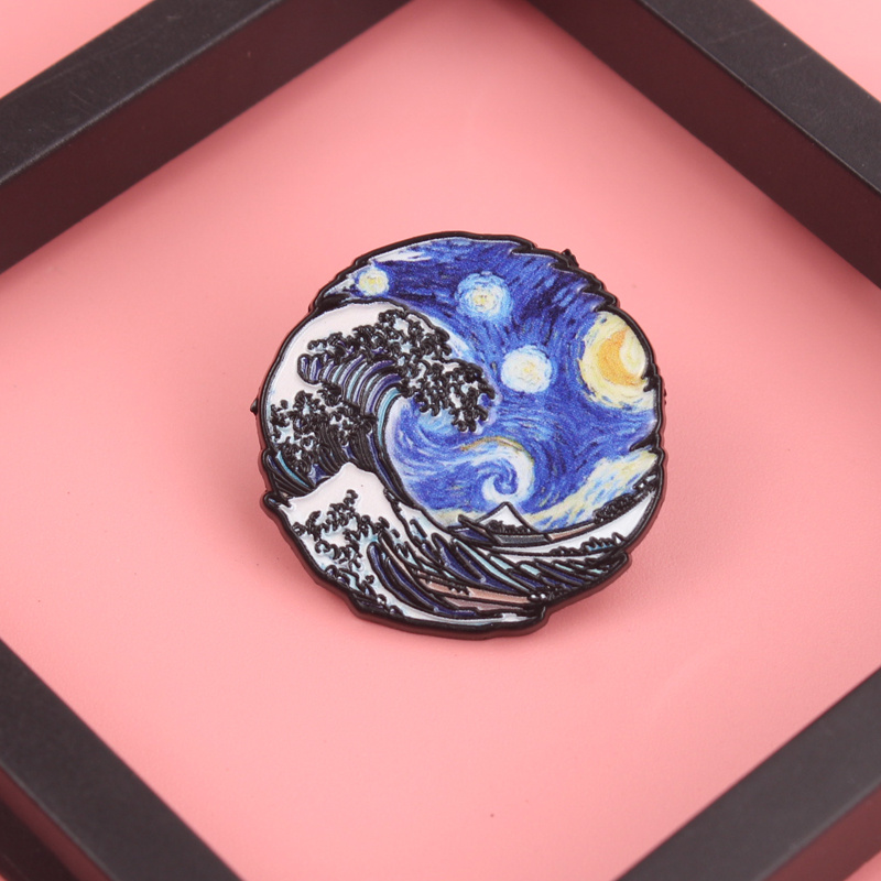 Women Fashion History - Wave & Vortex Fusion Pin –