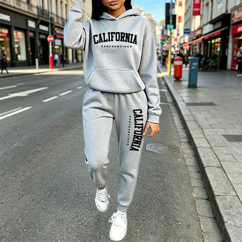 Women'S Fashion For 2026 - Urban Casual Mode Hoodie Jogger Anzug