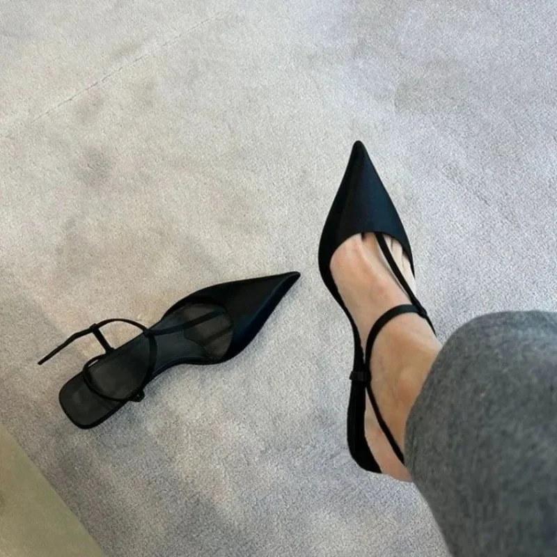 Women Fashion Simple - Schuhe für Damen, sexy, spitze Zehen-Damensandalen,