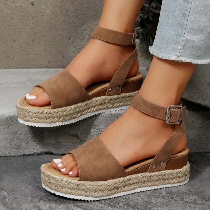 Women Fashion Simple - 2026 Neue Trendige Einfache Keilsandaletten für
