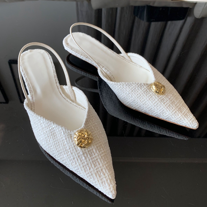 Women'S Fashion For Summer 2025 - 2025 Neue Marken-Damensandalen: Modische spitze Slip-On-Schuhe