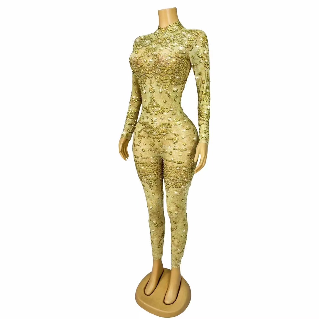 Sexy Bühne Glänzende Gold Stra – Women Fashion Photoshoot Bewertung und Preis