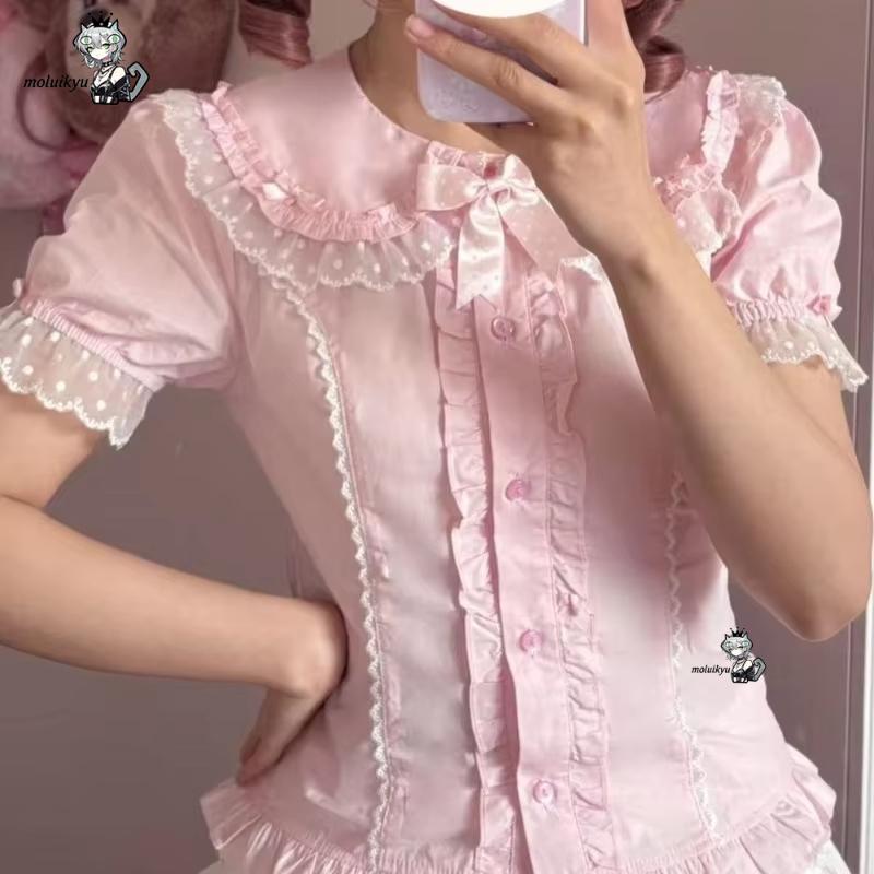 Kawaii Rüschenblusen Frühling  – Puff Sleeve Blouse Bewertung und Preis