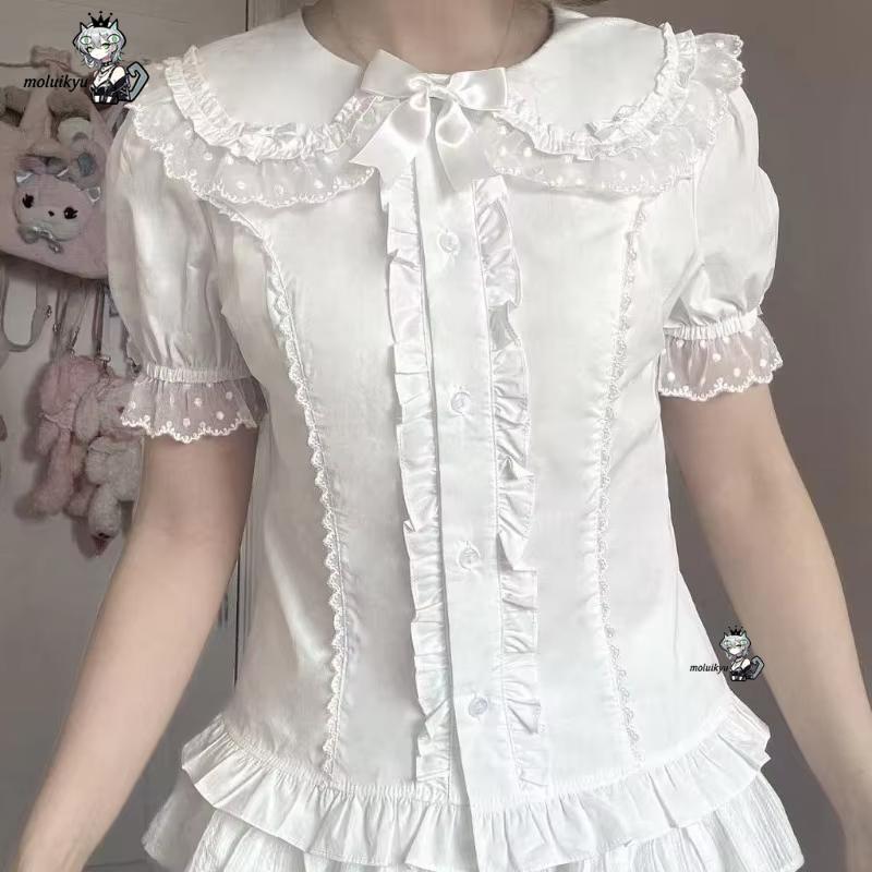 Kawaii Rüschenblusen Frühling  – Puff Sleeve Blouse Bewertung und Preis
