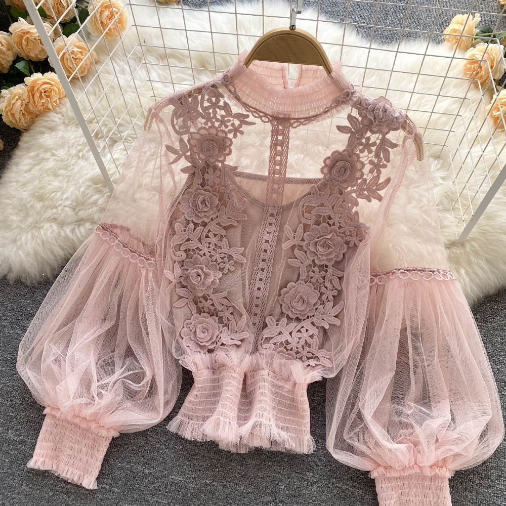 2 Teile/satz Spitze Puff Langa – Puff Sleeve Blouse Bewertung und Preis