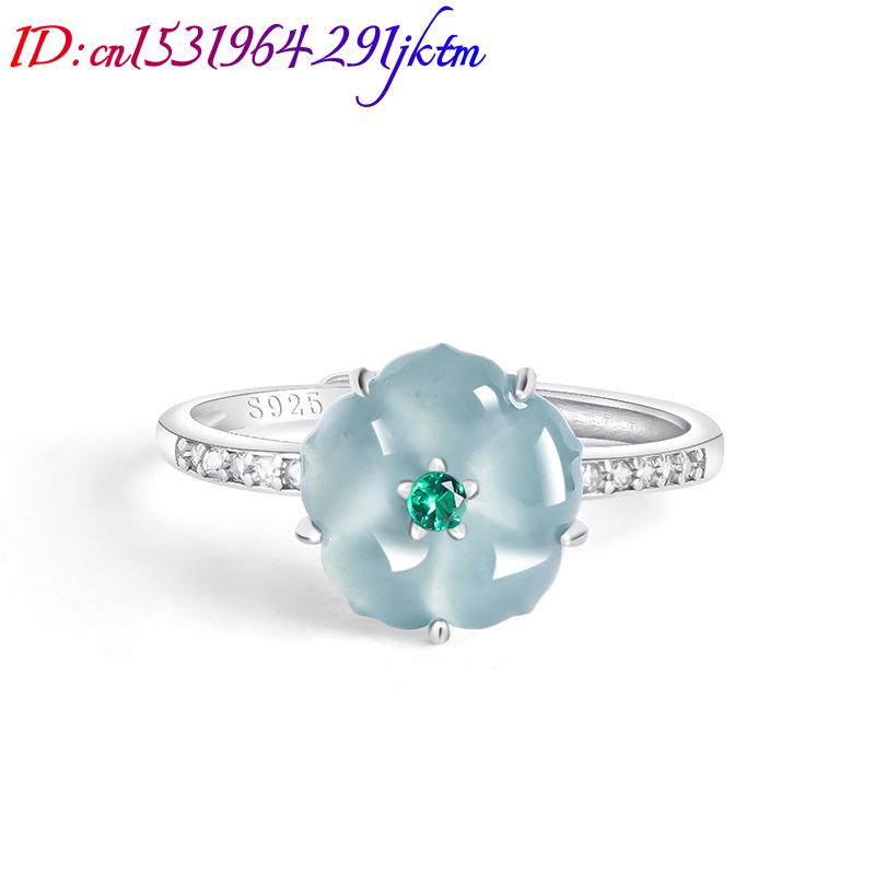 Blaue Burmesische Jadeit-Blume – Women'S Fashion Gifts Bewertung und Preis