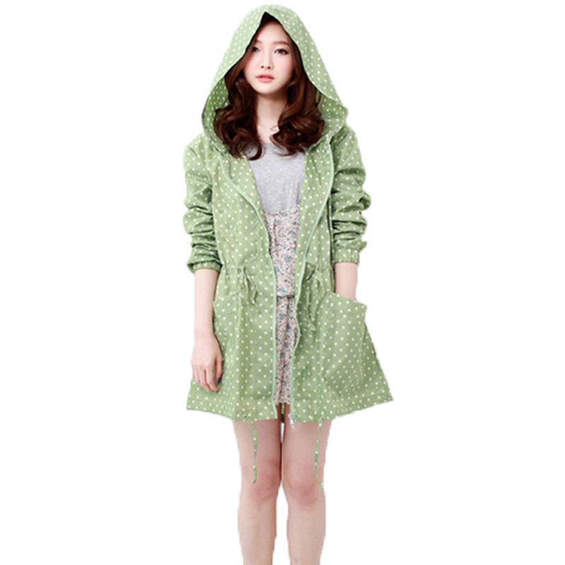 Mode Dot Print Frauen Regenman – Women'S Fashion Raincoat Bewertung und Preis