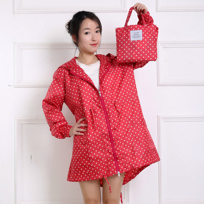 Mode Dot Print Frauen Regenman – Women'S Fashion Raincoat Bewertung und Preis