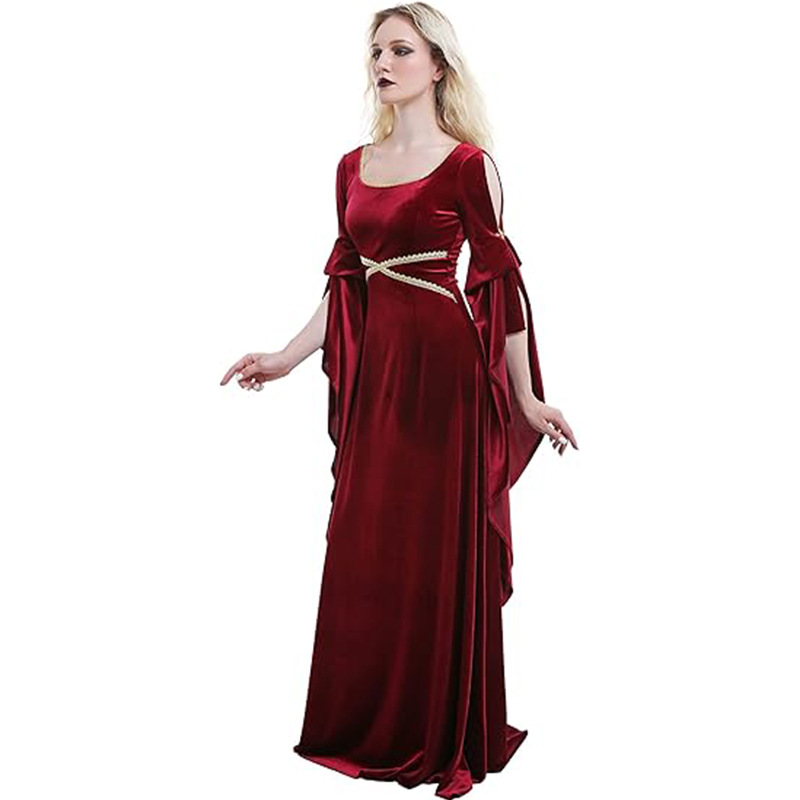 Frauen Mittelalter Kleid Rote  – Women Fashion Reddit Bewertung und Preis