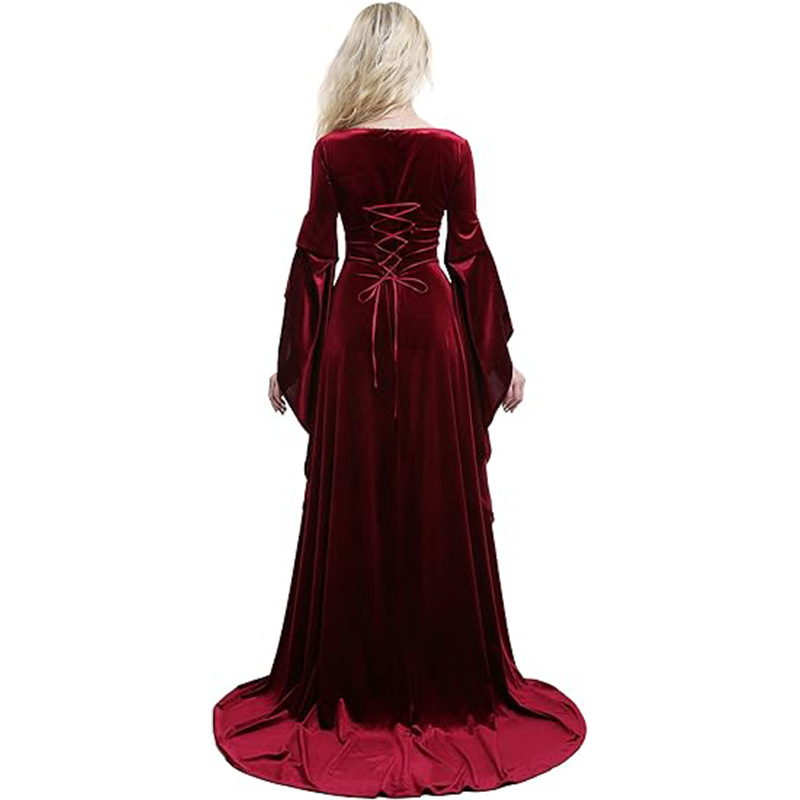 Frauen Mittelalter Kleid Rote  – Women Fashion Reddit Bewertung und Preis