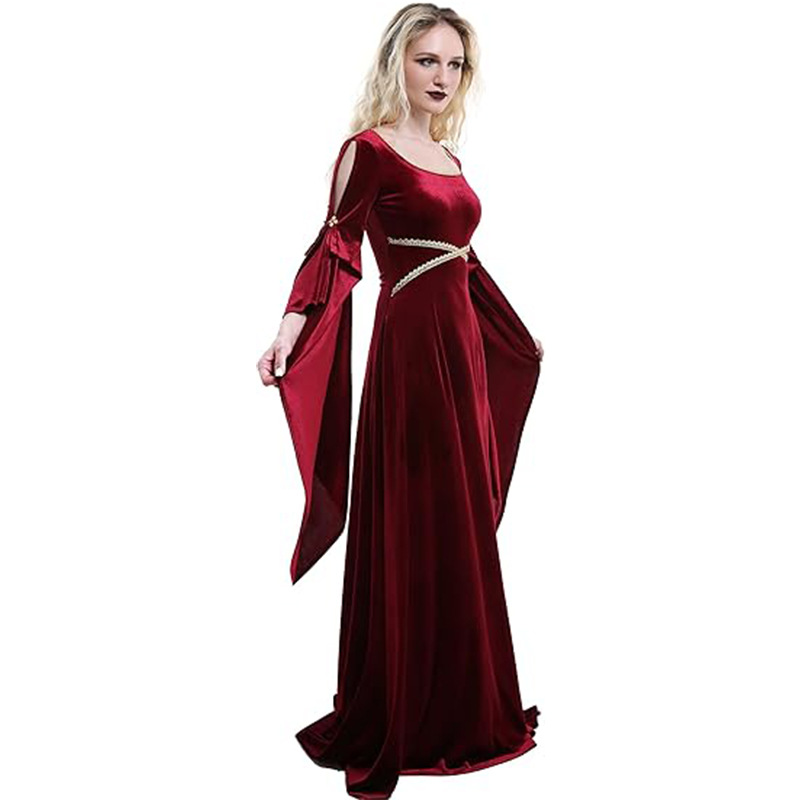 Frauen Mittelalter Kleid Rote  – Women Fashion Reddit Bewertung und Preis