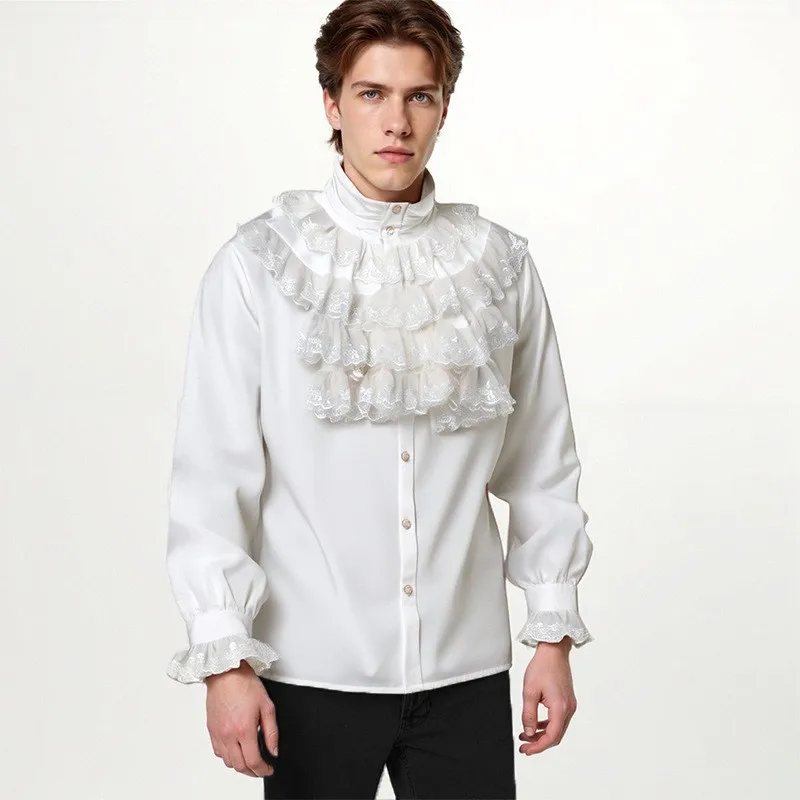 Herren Gothic Weiße Hemden und – Puff Sleeve Blouse Bewertung und Preis