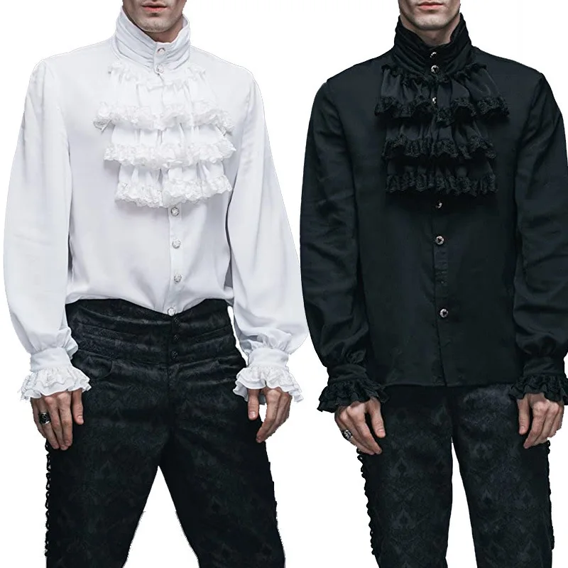 Herren Gothic Weiße Hemden und – Puff Sleeve Blouse Bewertung und Preis