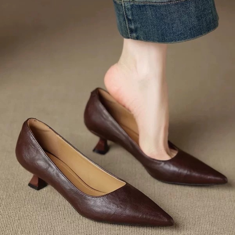 Einfache Stiletto-Einzelschuhe – Women Fashion Simple Bewertung und Preis