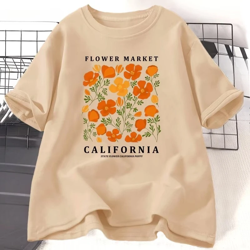 Flower Market California T-Shi – Women'S Fashion Market Size Bewertung und Preis