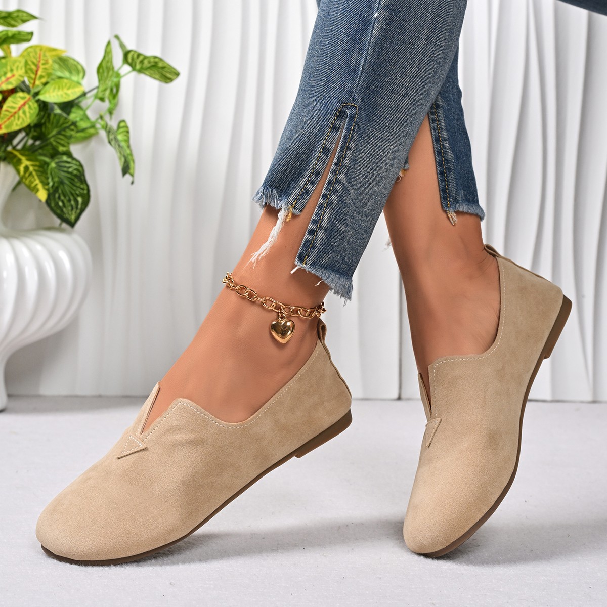 Flache Damenschuhe zum Hineins – Women'S Fashion Quick Delivery Bewertung und Preis