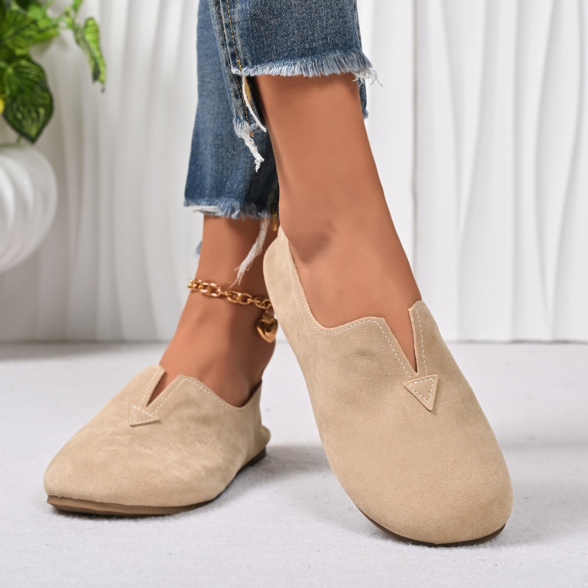 Flache Damenschuhe zum Hineins – Women'S Fashion Quick Delivery Bewertung und Preis
