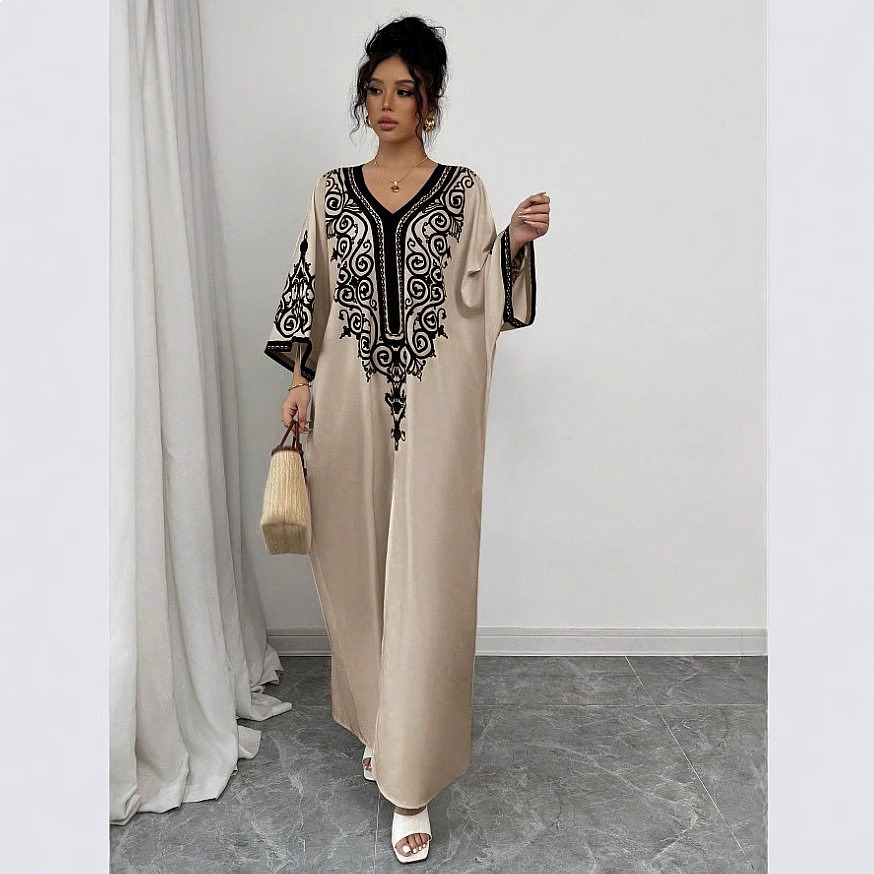 V-Ausschnitt Blumenmuster Maxi – Maxi Dress Boho Bewertung und Preis