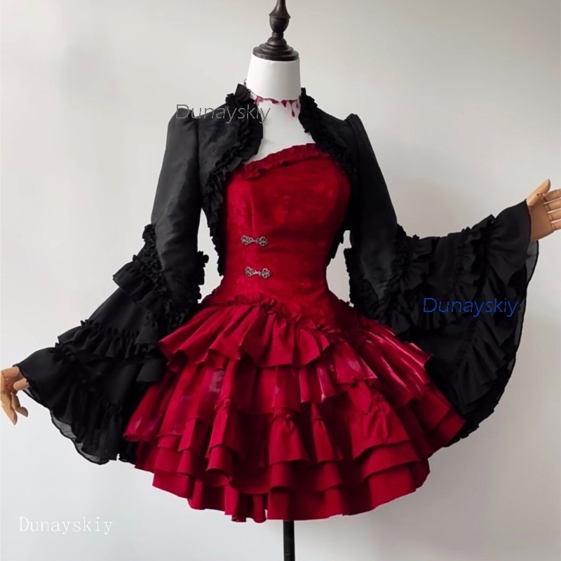 Gothic Party Vampire Lolita Ou – Puff Sleeve Blouse Bewertung und Preis