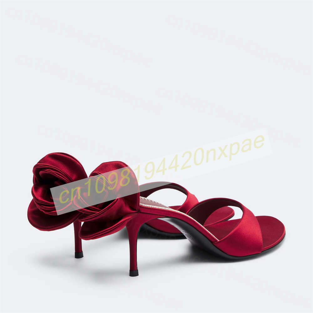 Damen Rote Satin Thong Mule Sa – Women Fashion Reddit Bewertung und Preis