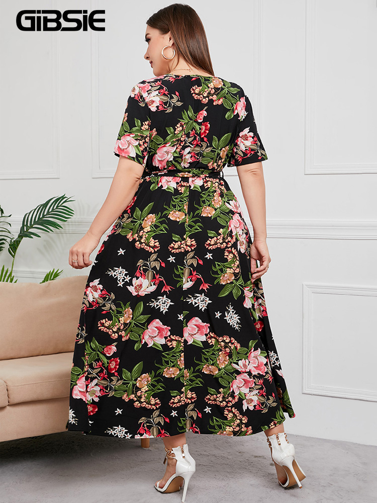 GIBSIE Plus Größe V-ausschnitt – Maxi Dress Boho Bewertung und Preis