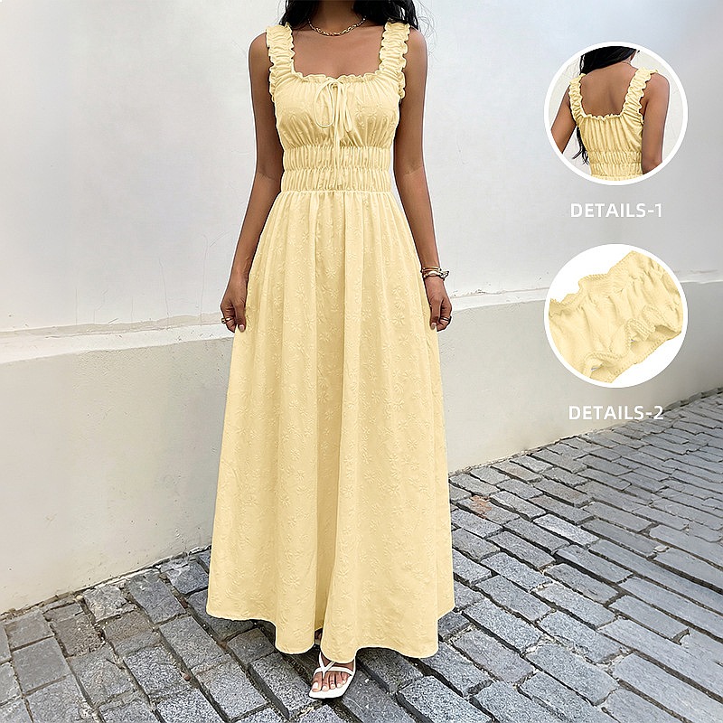 Sommerkleid ohne Ärmel mit qua – Maxi Dress Boho Bewertung und Preis