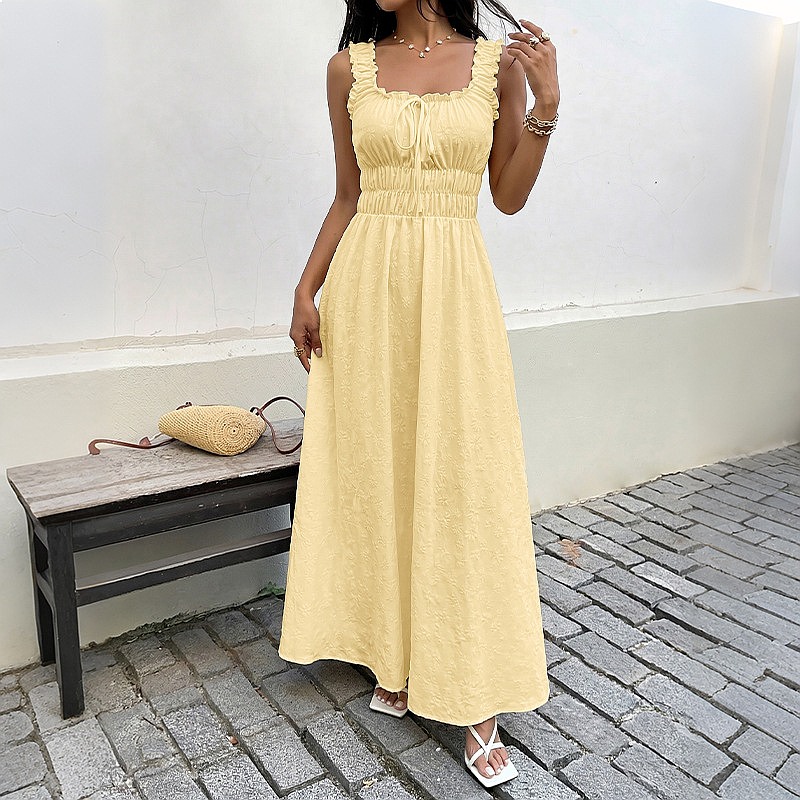 Sommerkleid ohne Ärmel mit qua – Maxi Dress Boho Bewertung und Preis