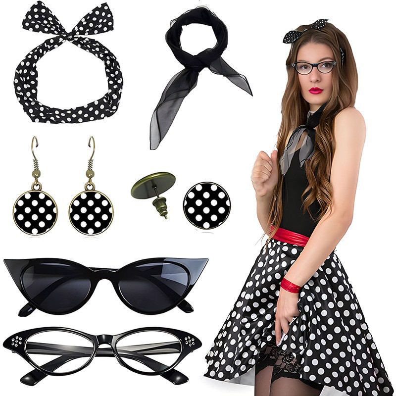 Karneval-Accessoires-Set im St – Women'S Fashion In The 1950S Bewertung und Preis