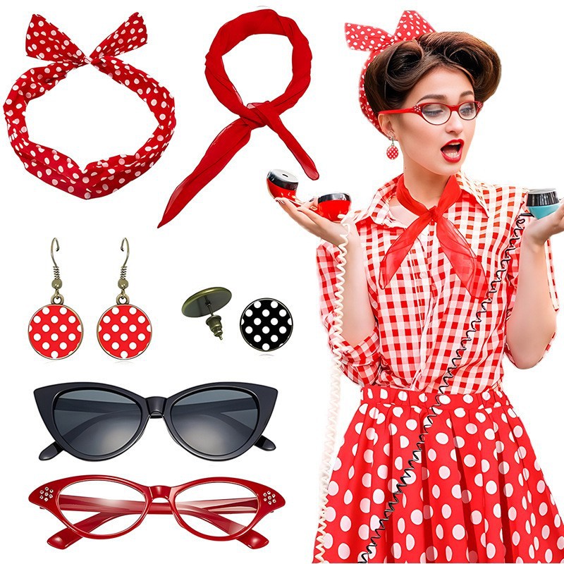 Karneval-Accessoires-Set im St – Women'S Fashion In The 1950S Bewertung und Preis