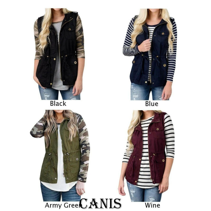 Mode Frauen Weste Olive Cargo  – Women'S Fashion Utility Vest Bewertung und Preis