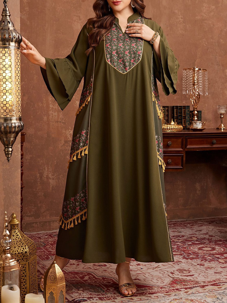 GIBSIE Übergröße Ethnischer St – Maxi Dress Boho Bewertung und Preis
