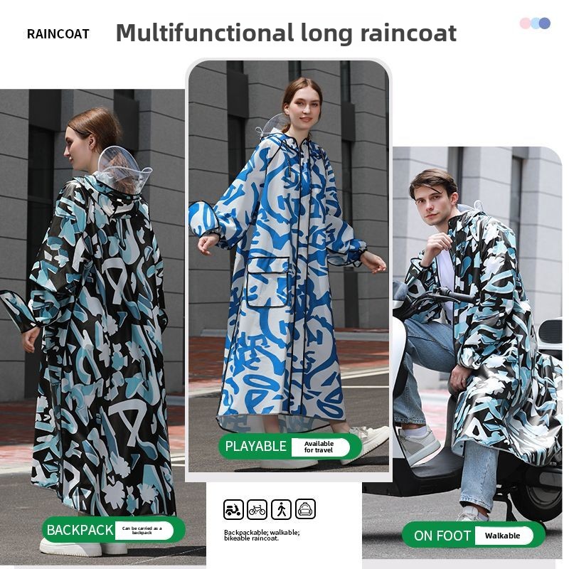 Langer Tarnfarben-Regenmantel  – Women'S Fashion Raincoat Bewertung und Preis