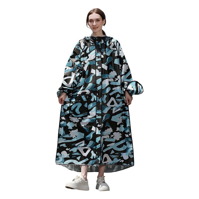 Langer Tarnfarben-Regenmantel  – Women'S Fashion Raincoat Bewertung und Preis